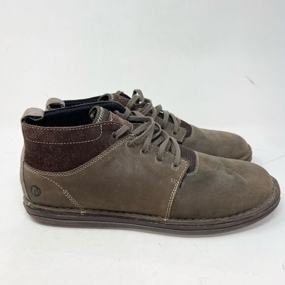 Merrell Other - Merrell Cafe Boots Men's 11 Casual Lace Up Shoes Brown Leather